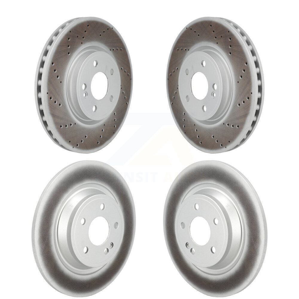 Front Rear Coated Disc Brake Rotors Kit For Mercedes-Benz GLB250 GLA250 EQB 350 300 KG-101897