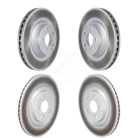 Front Rear Coat Brake Rotors Kit For 17 Mercedes-Benz E400 With 344mm Diameter Rotor KG-101901