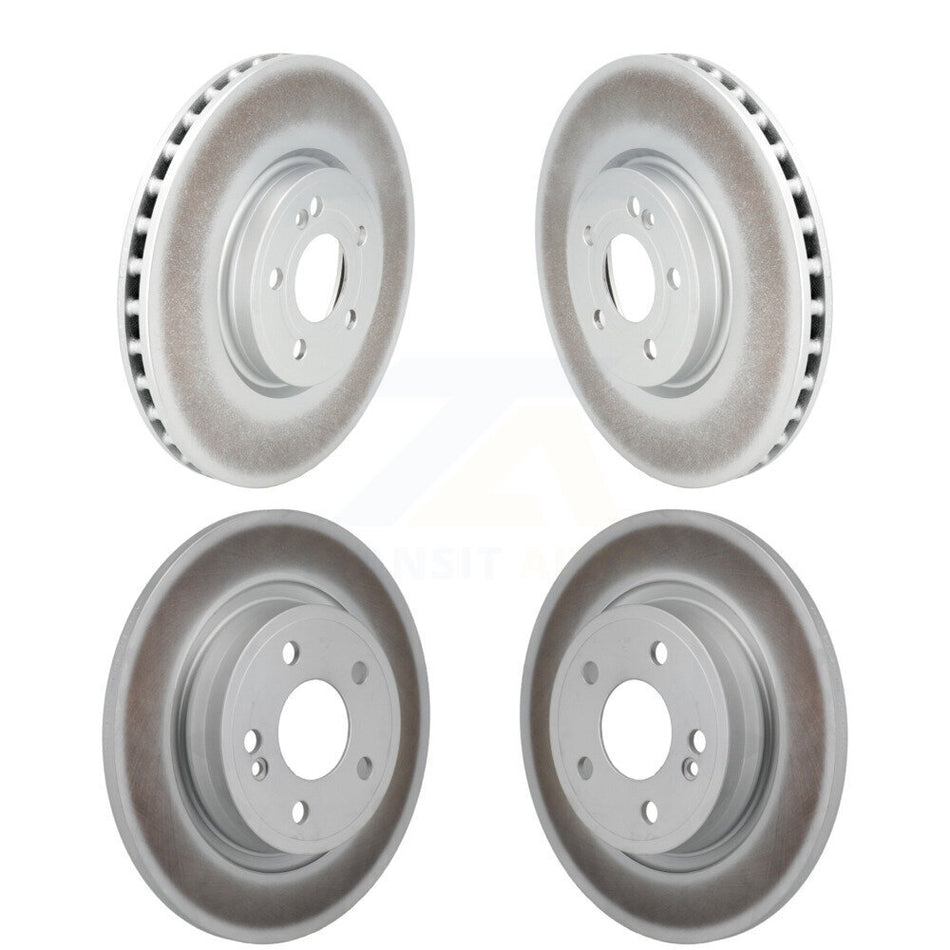 Front Rear Coated Disc Brake Rotors Kit For 2019-2022 Mercedes-Benz A220 With AMG Package KG-101906