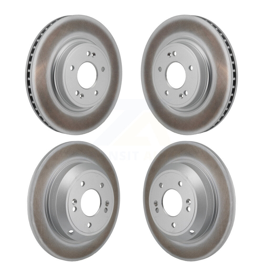 Front Rear Coated Disc Brake Rotors Kit For Genesis G70 Kia Stinger KG-101907