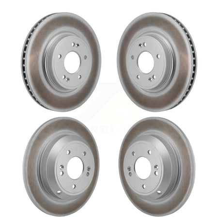 Front Rear Coated Disc Brake Rotors Kit For Genesis G70 Kia Stinger KG-101907