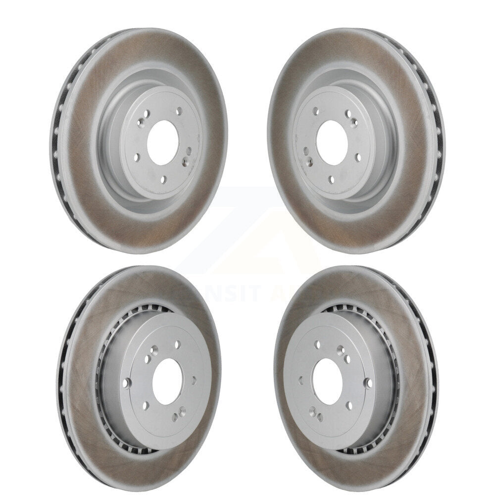 Front Rear Coated Disc Brake Rotors Kit For Kia Stinger Genesis G70 KG-101908