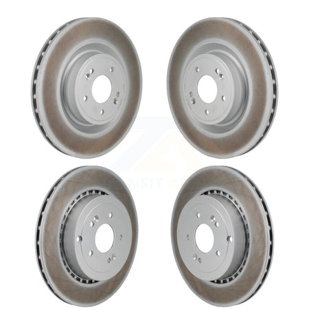 Front Rear Coated Disc Brake Rotors Kit For Kia Stinger Genesis G70 KG-101908