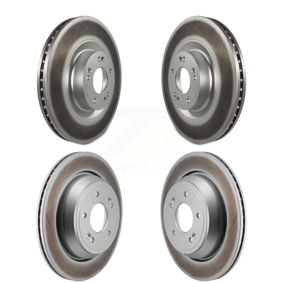 Front Rear Coated Disc Brake Rotors Kit For 2011 Hyundai Equus KG-101911