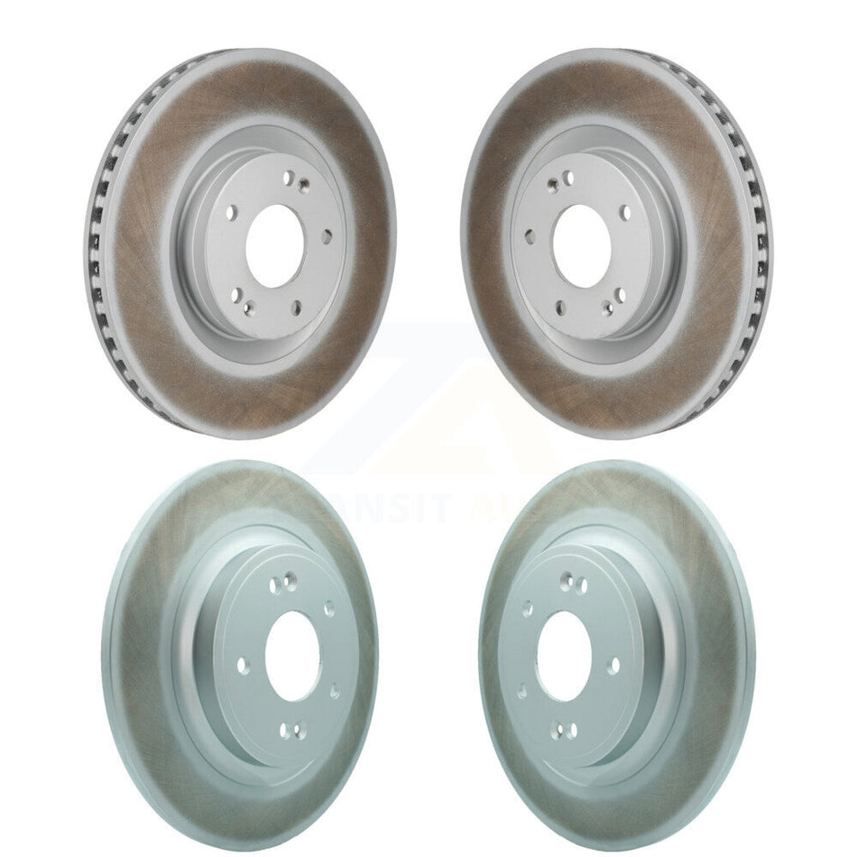Front Rear Coated Disc Brake Rotors Kit For Hyundai Santa Fe Kia Sorento GAS engine KG-101914