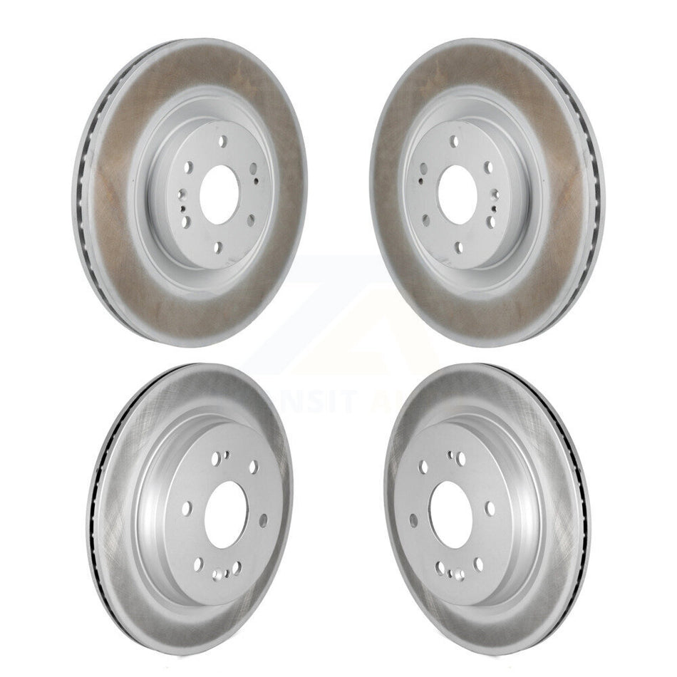 Front Rear Coat Brake Rotors Kit For GMC Sierra 1500 Chevrolet Silverado Tahoe Limited LTD KG-101918