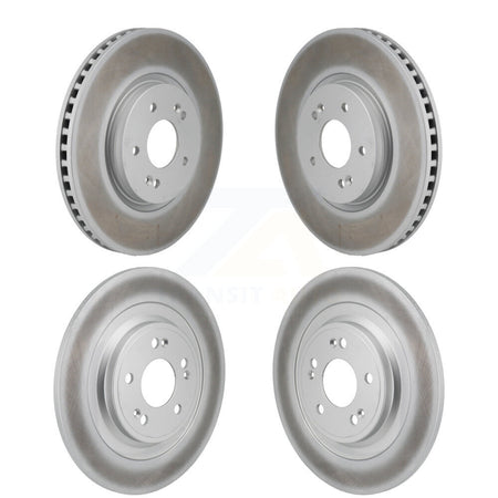 Front Rear Coated Disc Brake Rotors Kit For Hyundai Ioniq 5 Kia EV6 6 KG-101919