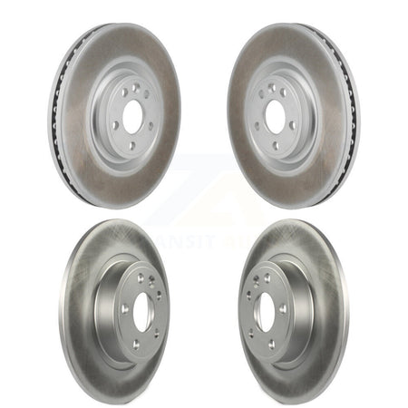 Front Rear Coated Disc Brake Rotors Kit For Land Rover Discovery Sport Jaguar E-Pace KG-101920