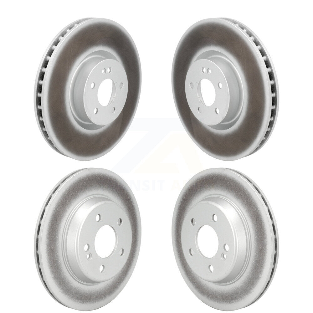 Front Rear Coated Disc Brake Rotors Kit For Mercedes-Benz E300 E350 KG-101922