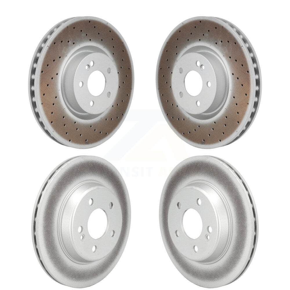 Front Rear Coated Disc Brake Rotors Kit For Mercedes-Benz E300 E350 KG-101923