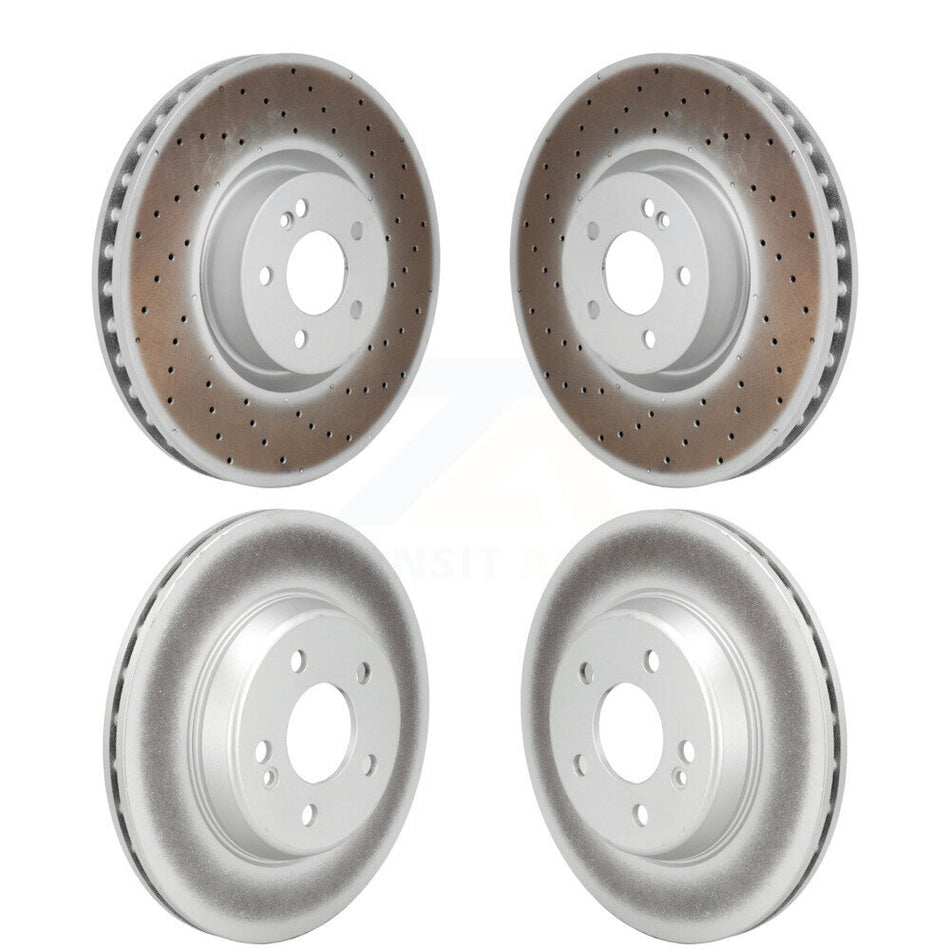 Front Rear Coated Disc Brake Rotors Kit For Mercedes-Benz E300 E350 KG-101923