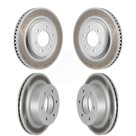 Front Rear Coated Disc Brake Rotors Kit For 2022-2024 Ford Bronco 3.0L KG-101924
