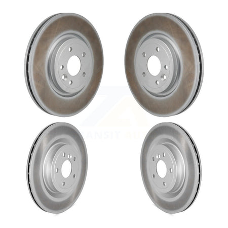 Front Rear Coated Disc Brake Rotors Kit For 2016-2018 Jaguar XF 2.0L KG-101926