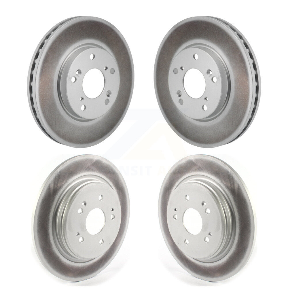 Front Rear Coated Disc Brake Rotors Kit For 2017-2021 Honda Clarity KG-101932
