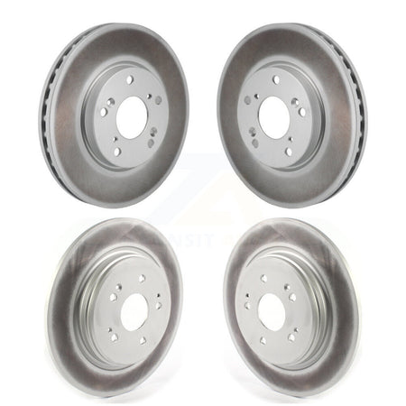 Front Rear Coated Disc Brake Rotors Kit For 2017-2021 Honda Clarity KG-101932
