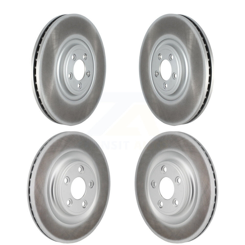 Front Rear Coated Disc Brake Rotors Kit For Jaguar XJ KG-101933