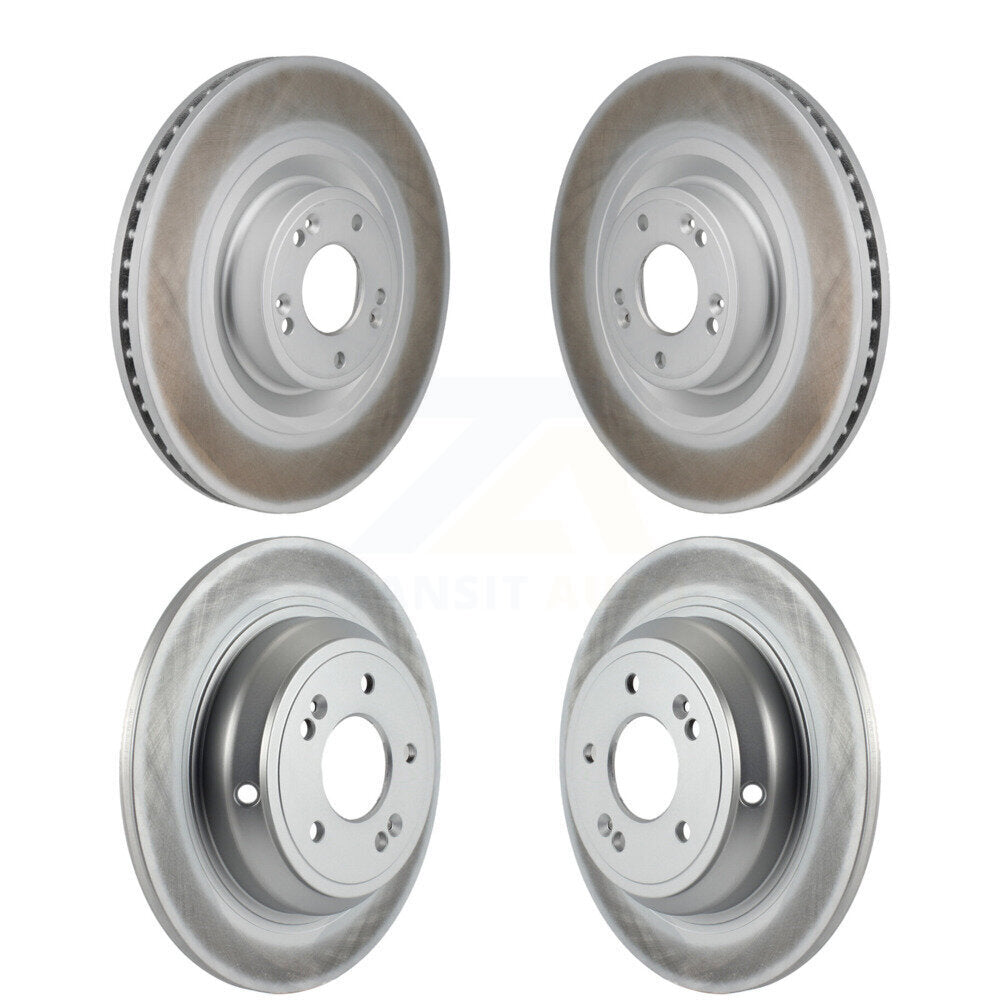 Front Rear Coated Disc Brake Rotors Kit For Hyundai Genesis G80 5.0L KG-101935