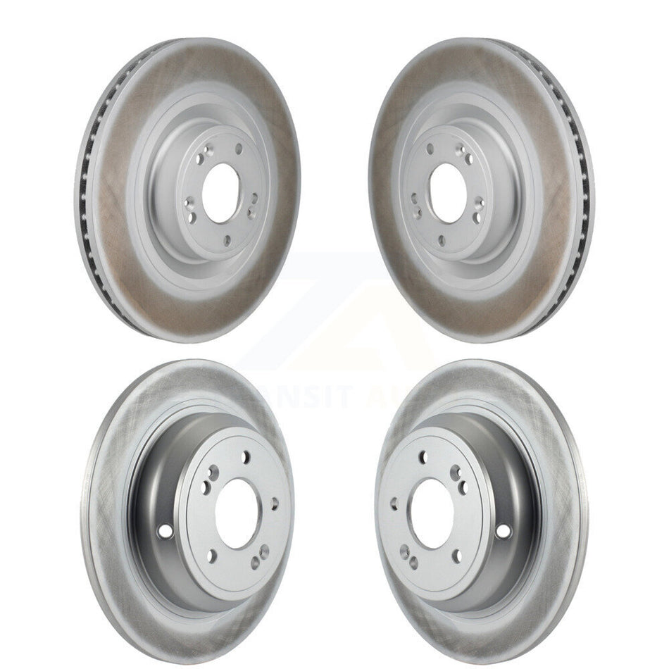 Front Rear Coated Disc Brake Rotors Kit For Hyundai Genesis G80 5.0L KG-101935