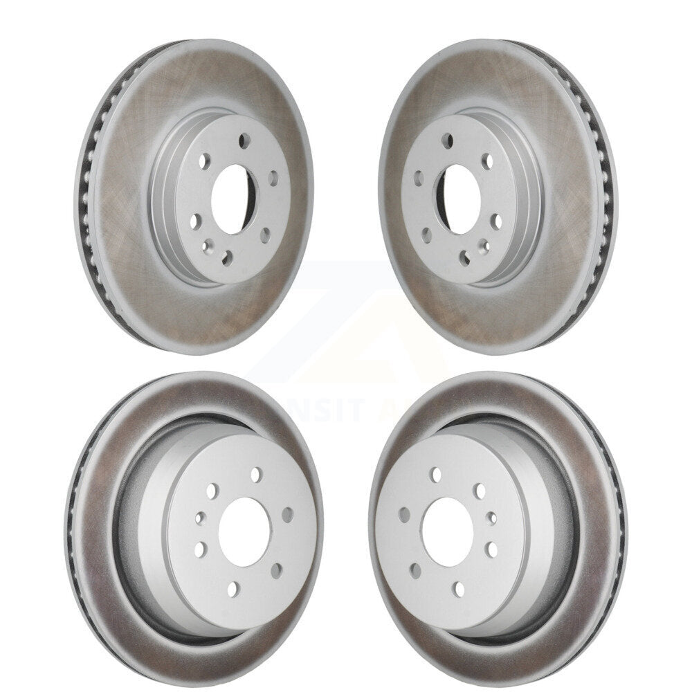 Front Rear Coated Disc Brake Rotors Kit For 2021-2022 Chevrolet Colorado GMC Canyon KG-101938