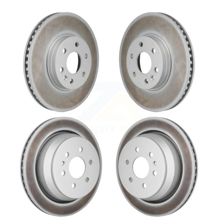 Front Rear Coated Disc Brake Rotors Kit For 2021-2022 Chevrolet Colorado GMC Canyon KG-101938