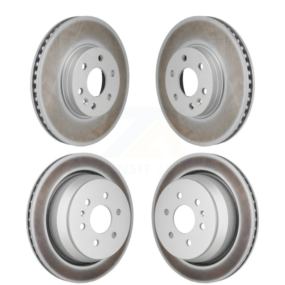 Front Rear Coated Disc Brake Rotors Kit For 2021-2022 Chevrolet Colorado GMC Canyon KG-101938
