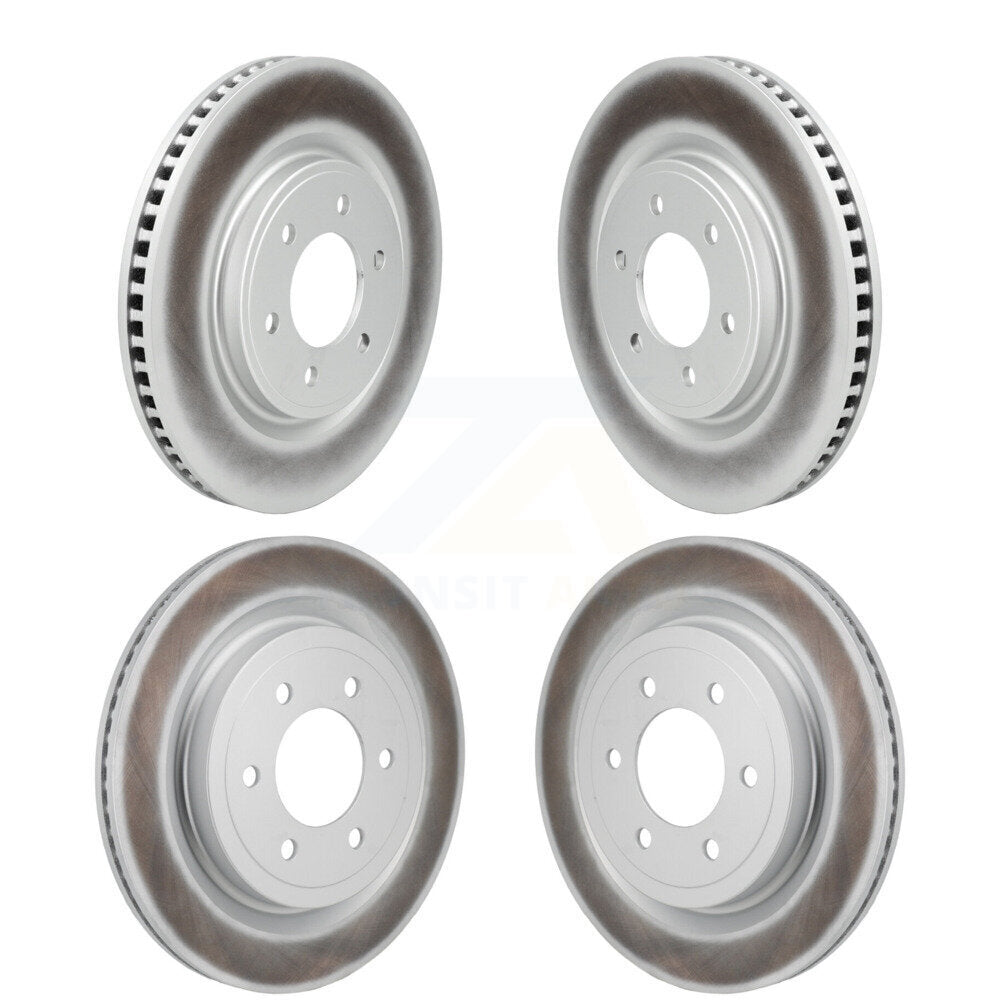 Front Rear Coated Disc Brake Rotors Kit For Ford F-150 Lightning KG-101941