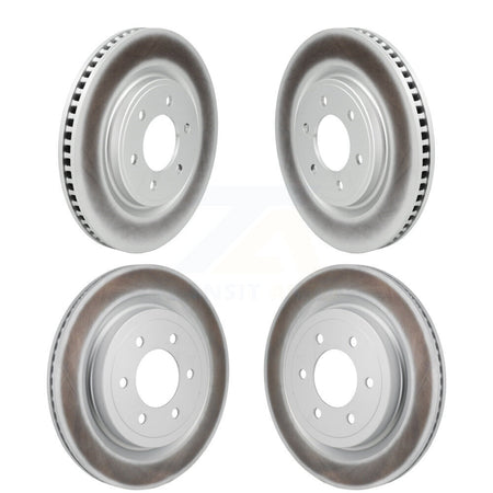 Front Rear Coated Disc Brake Rotors Kit For Ford F-150 Lightning KG-101941