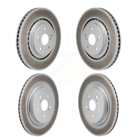 Front Rear Coated Disc Brake Rotors Kit For Toyota Highlander Lexus RX350 RX350h KG-101942