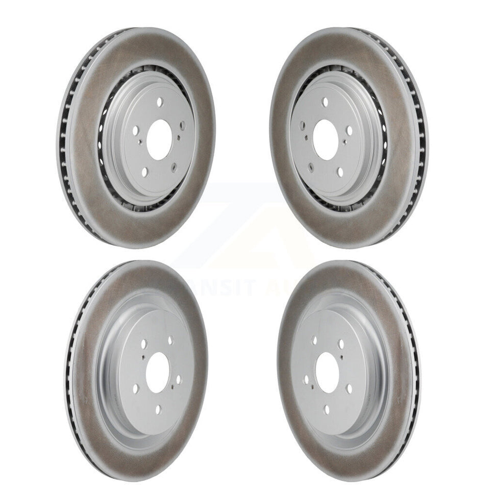 Front Rear Coated Disc Brake Rotors Kit For Toyota Highlander Lexus RX350 RX350h KG-101942