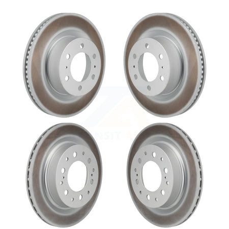 Front Rear Coated Disc Brake Rotors Kit For Toyota Tundra Sequoia Lexus LX600 KG-101945