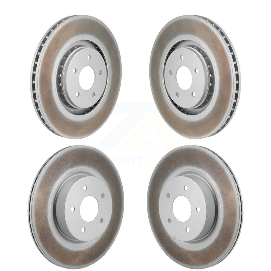 Front Rear Coated Brake Rotor Kit For Mitsubishi Outlander Nissan Pathfinder INFINITI QX60 KG-101948