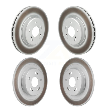 Front Rear Coated Disc Brake Rotors Kit For 2021-2023 Acura TLX 2.0L KG-101950