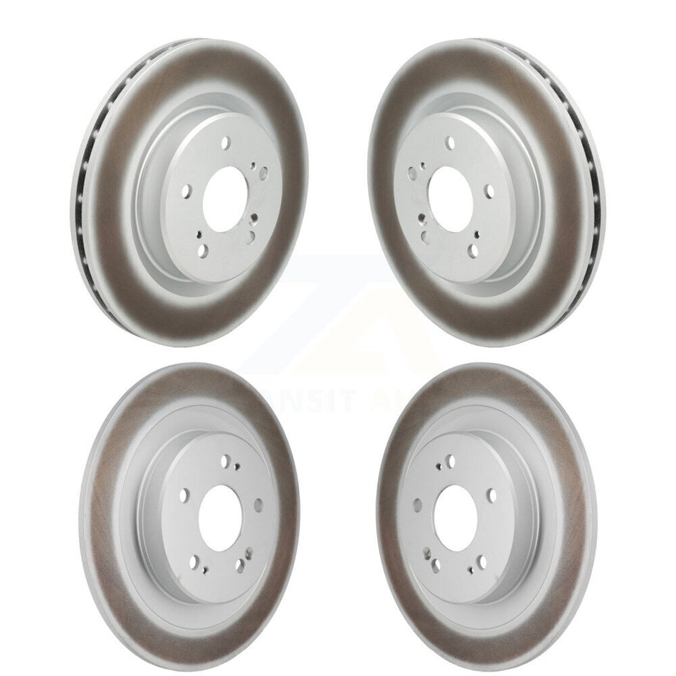 Front Rear Coated Disc Brake Rotors Kit For 2021-2023 Acura TLX 2.0L KG-101950
