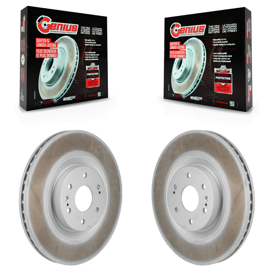 Front Coat Brake Rotor Pair For GMC Sierra 1500 Chevrolet Silverado Tahoe Limited Cadillac KG-101952