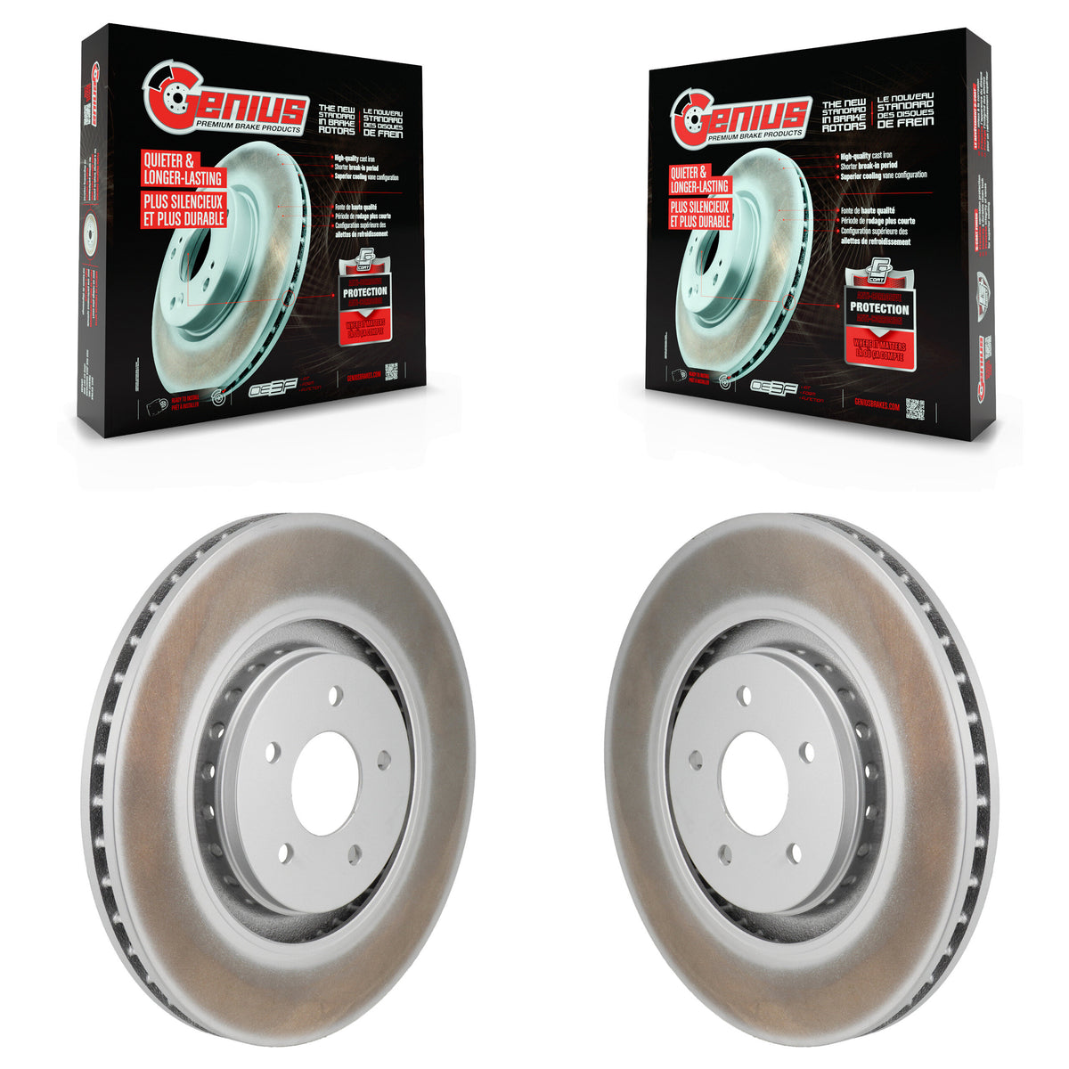 Front Coat Brake Rotor Pair For Mitsubishi Outlander Nissan Pathfinder INFINITI QX60 ARIYA KG-101957