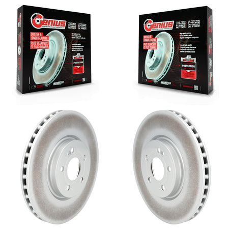 Front Coated Brake Rotor Pair For Mercedes-Benz GLB250 GLA250 A220 CLA250 A250 EQB 350 300 KG-101966