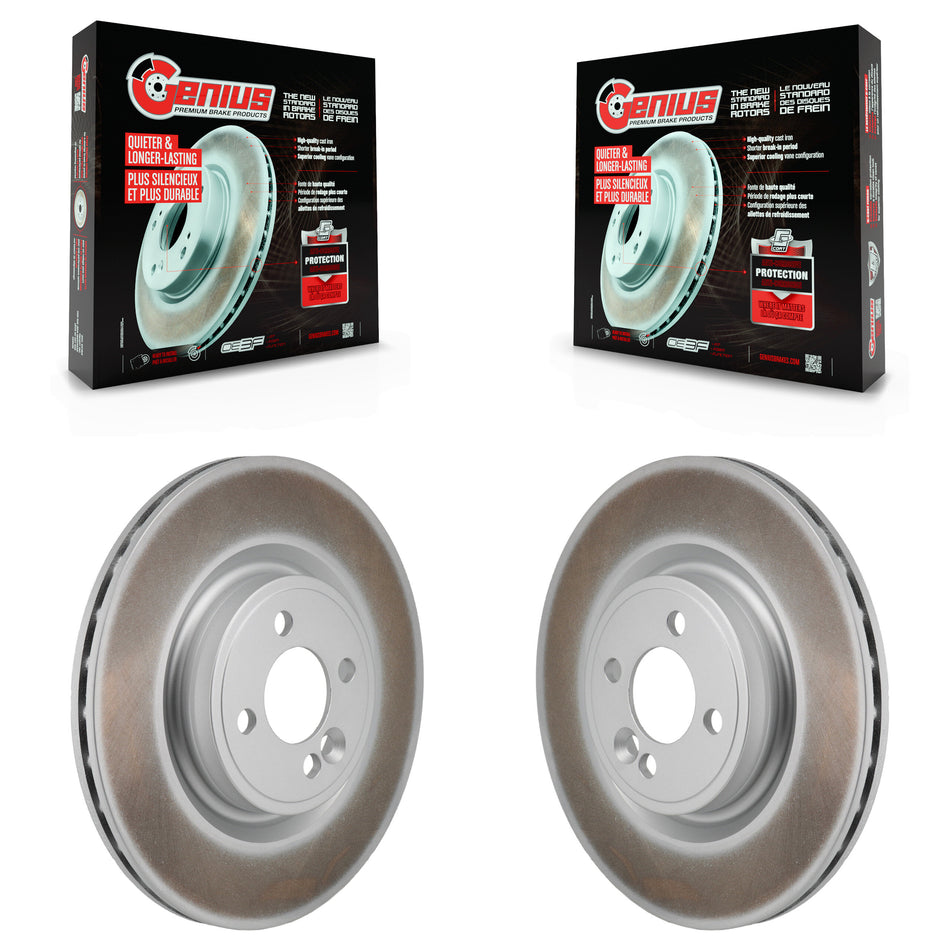 Front Coat Disc Brake Rotor Pair For 2009-2015 Mini Cooper With 316mm Diameter KG-101970