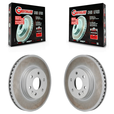 Front Coated Disc Brake Rotors Pair For 2021-2022 Chevrolet Colorado GMC Canyon KG-101981