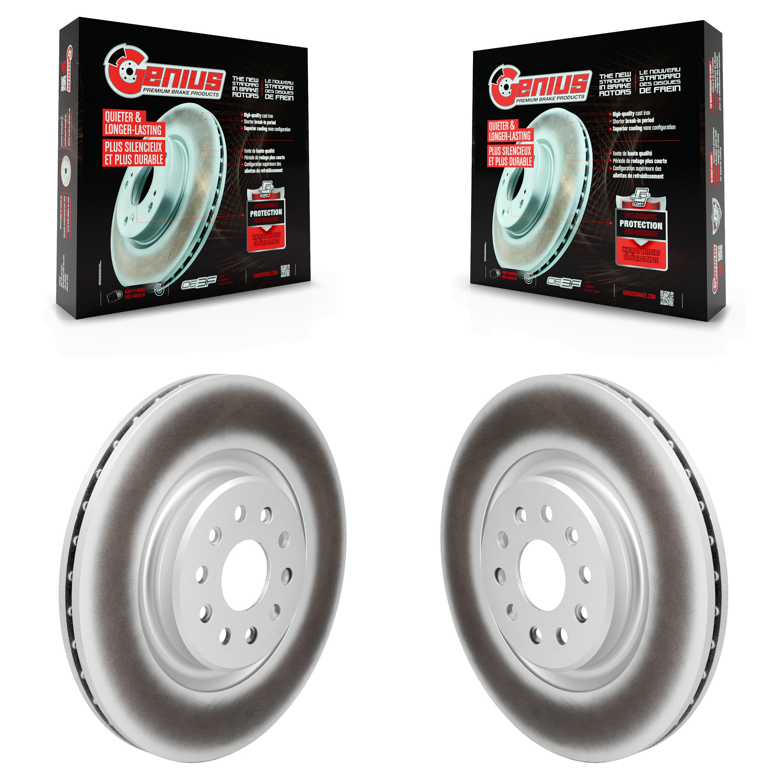 Front Coat Disc Brake Rotor Pair For Jeep Grand Cherokee L With 390mm Diameter KG-101983