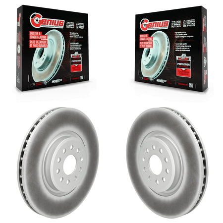 Front Coated Disc Brake Rotors Pair For Volkswagen ID.4 Audi Q4 e-tron Sportback KG-101990