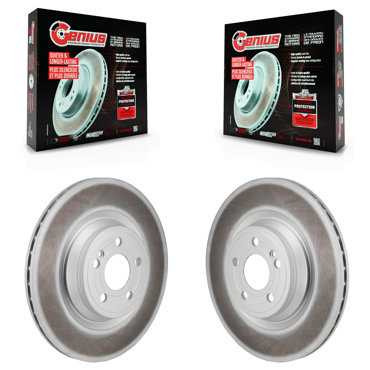 Rear Coat Brake Rotor Pair For Mercedes-Benz GLE450 GLE350 GLS450 GLE53 AMG GLS580 GLE63 S KG-102002
