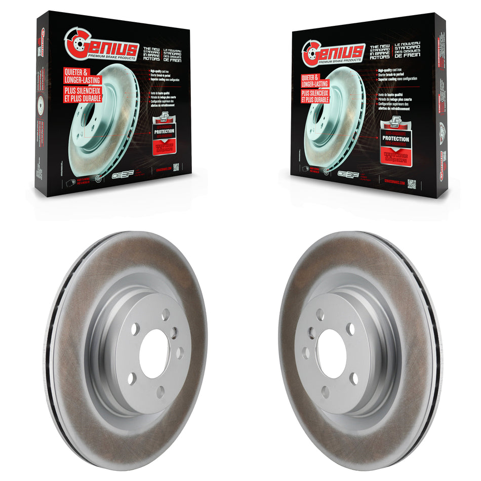 Rear Coat Disc Brake Rotors Pair For Mini Cooper Countryman BMW X2 M235i xDrive Gran Coupe KG-102004