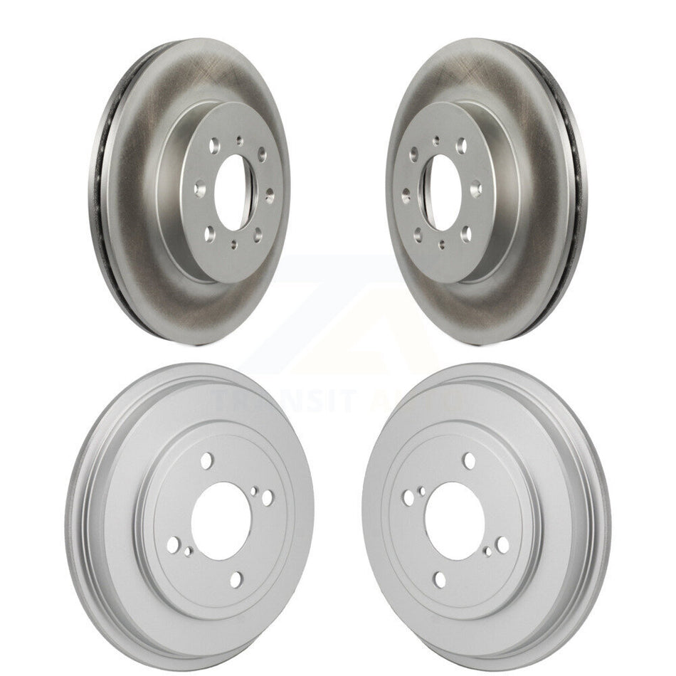 Front Rear Disc Brake Rotors Drums Kit For Honda Fit KG-102033