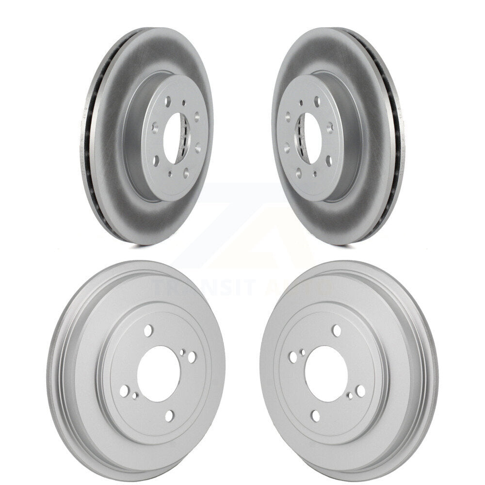 Front Rear Disc Brake Rotors Drums Kit For 2015-2020 Honda Fit KG-102034