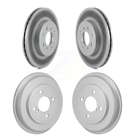 Front Rear Disc Brake Rotors Drums Kit For 2015-2020 Honda Fit KG-102034