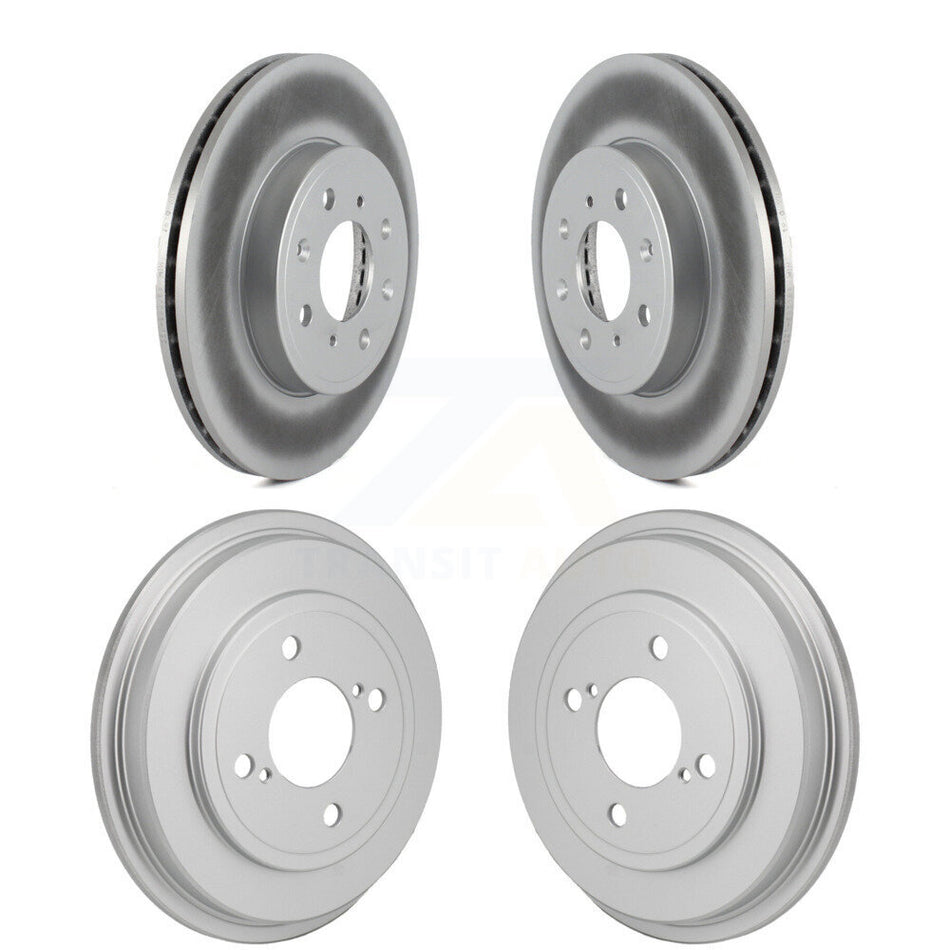 Front Rear Disc Brake Rotors Drums Kit For 2015-2020 Honda Fit KG-102034