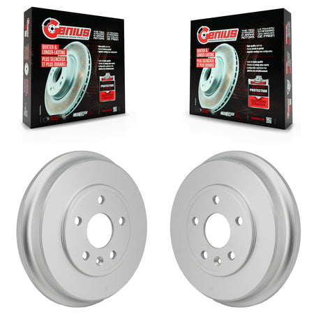 Rear Coated Brake Drums Pair For Chevrolet Trax Sonic KG-102043