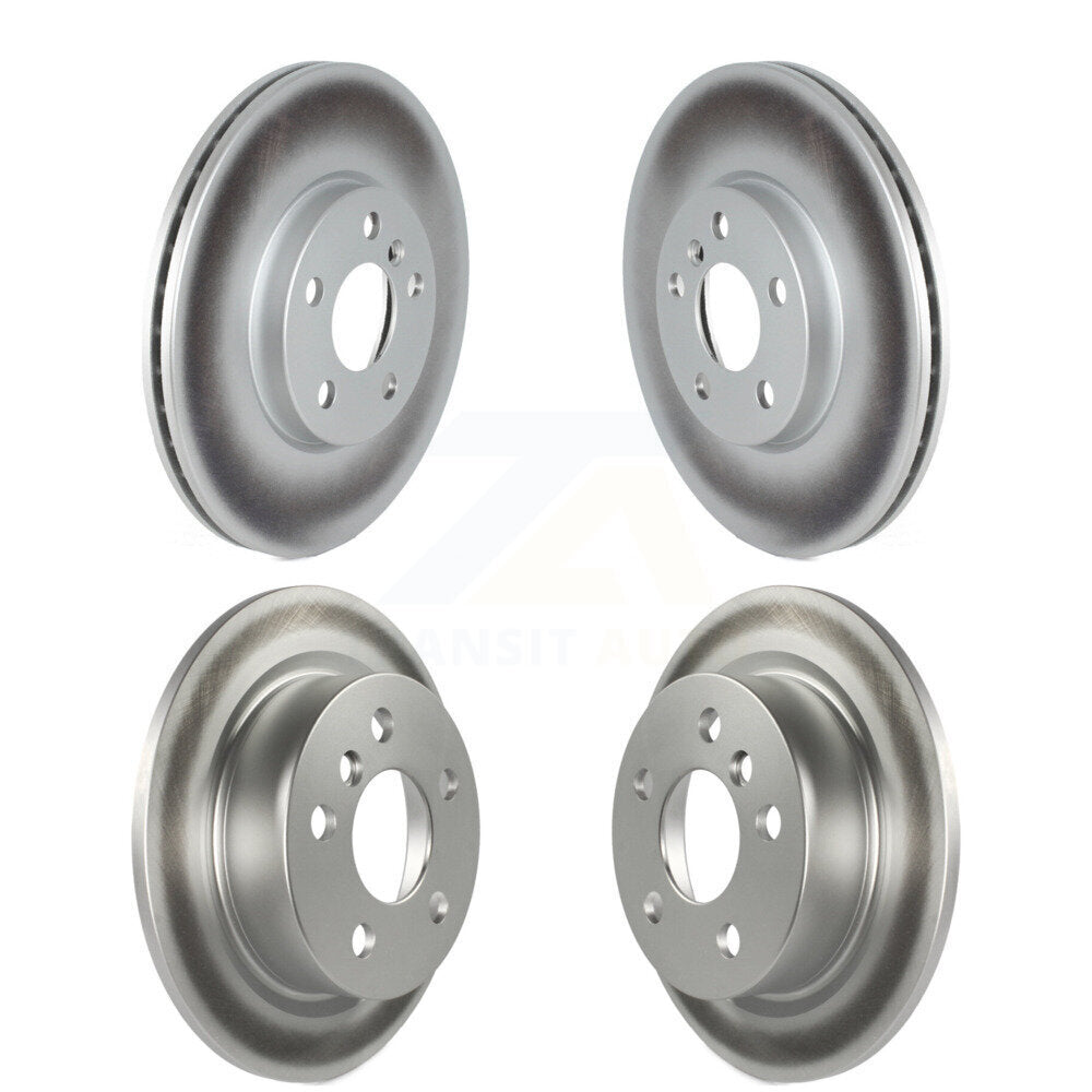 Front Rear Coated Disc Brake Rotors Kit For 2022-2023 Mini Cooper S with GAS engine KG-102065