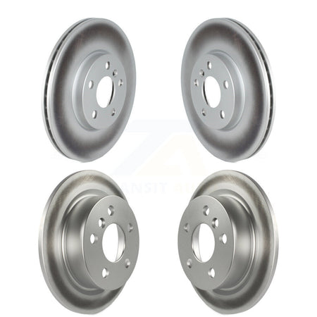 Front Rear Coated Disc Brake Rotors Kit For 2022-2023 Mini Cooper S with GAS engine KG-102065