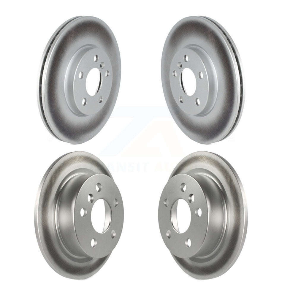 Front Rear Coated Disc Brake Rotors Kit For 2022-2023 Mini Cooper S with GAS engine KG-102065